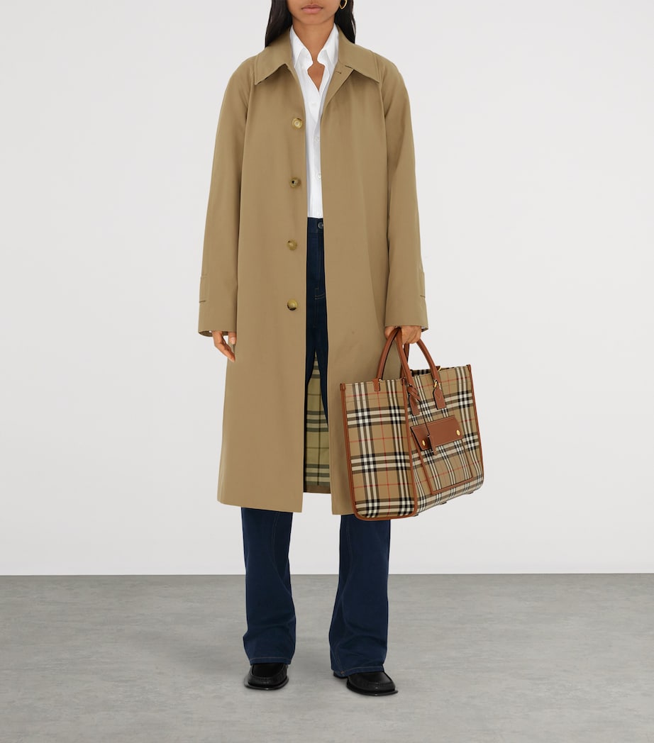 Burberry Brown Medium Check Freya Tote Bag