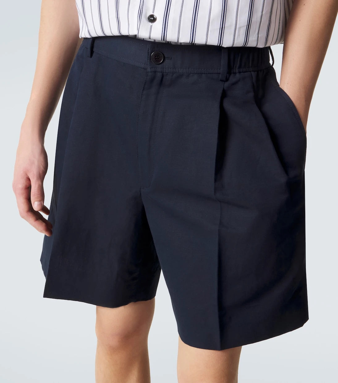 Brioni - Linen and cotton shorts