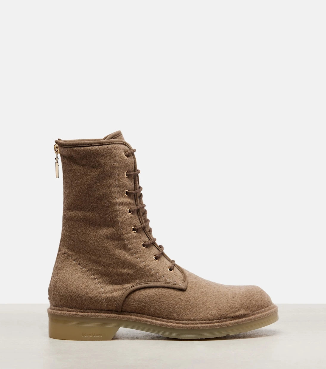 Max Mara - Baker cashmere combat boots