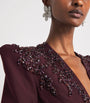 Jenny Packham Burgundy Embellished Night Flowering Gown