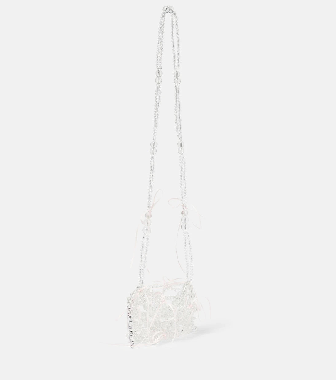 Susan Fang - Bow-detailed beaded shoulder bag
