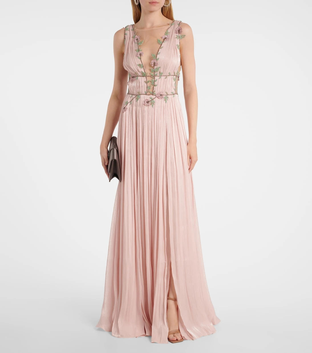 Costarellos - Nalina embellished georgette gown