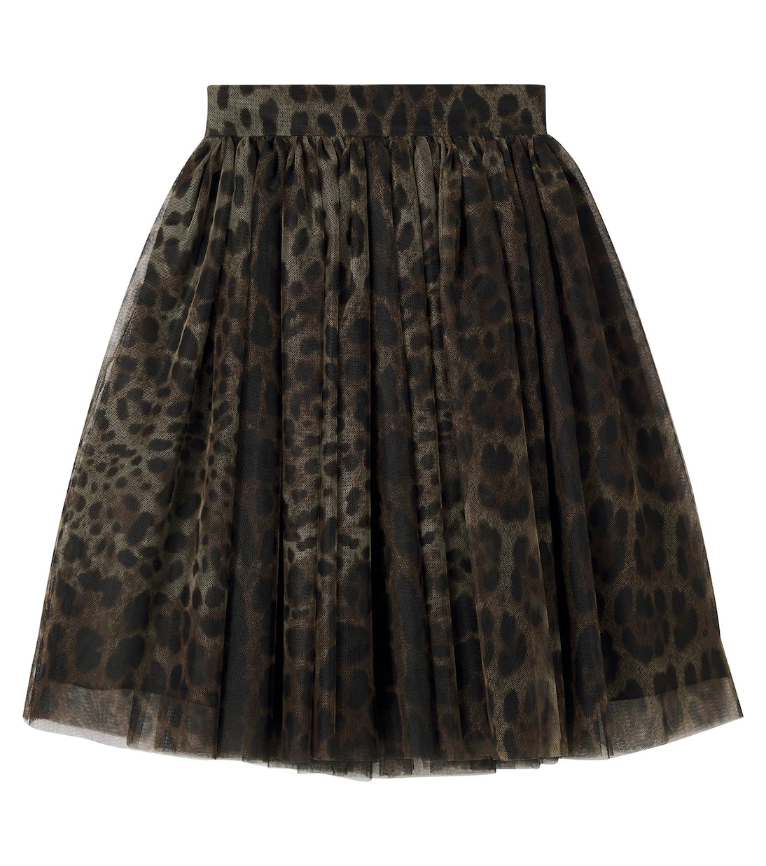 Dolce&Gabbana Kids - Leopard-print tulle skirt