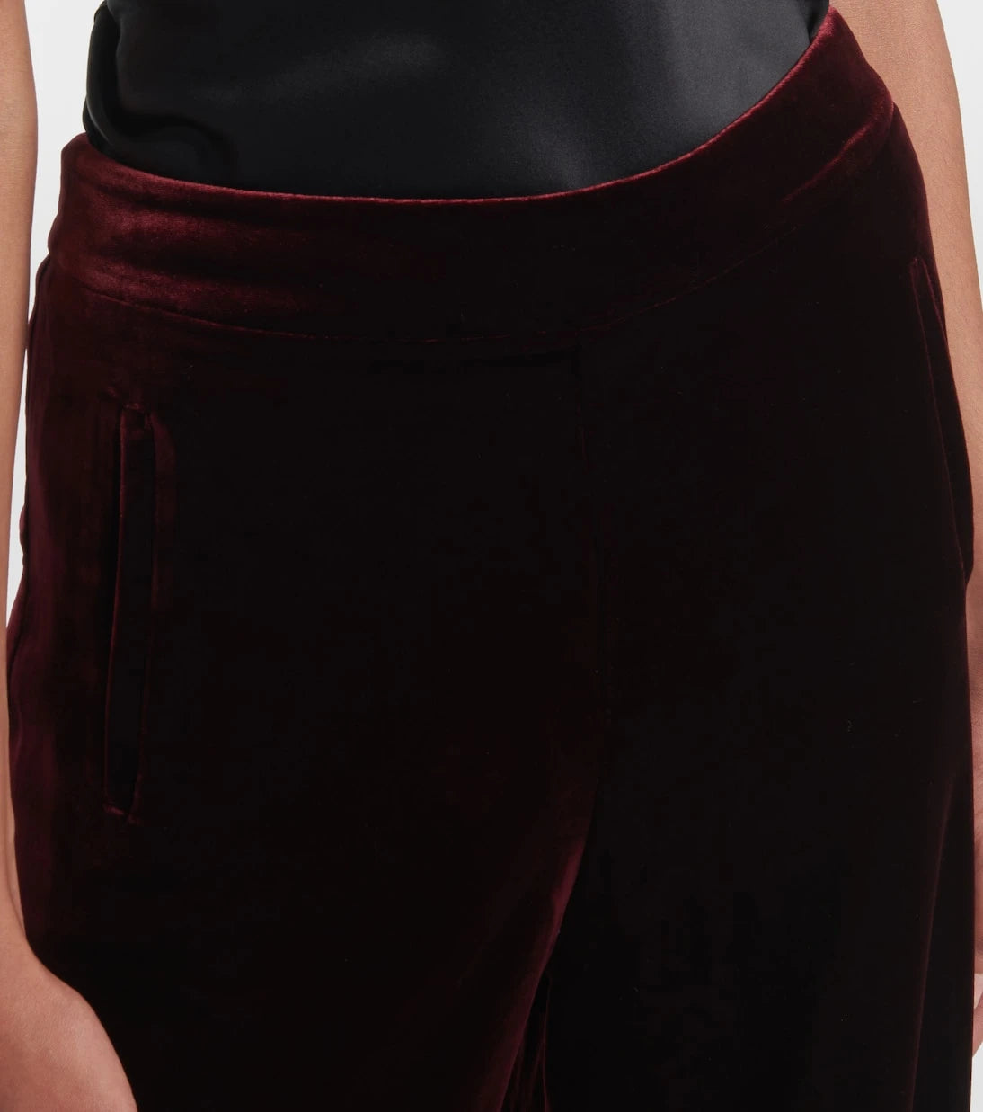 Roland Mouret - Velvet wide-leg pants
