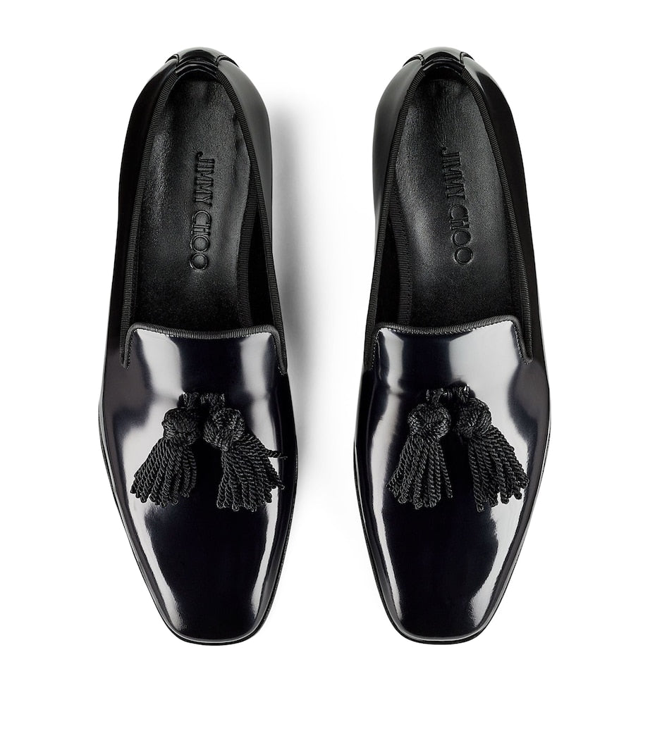Jimmy Choo Foxley Patent Leather Loafers