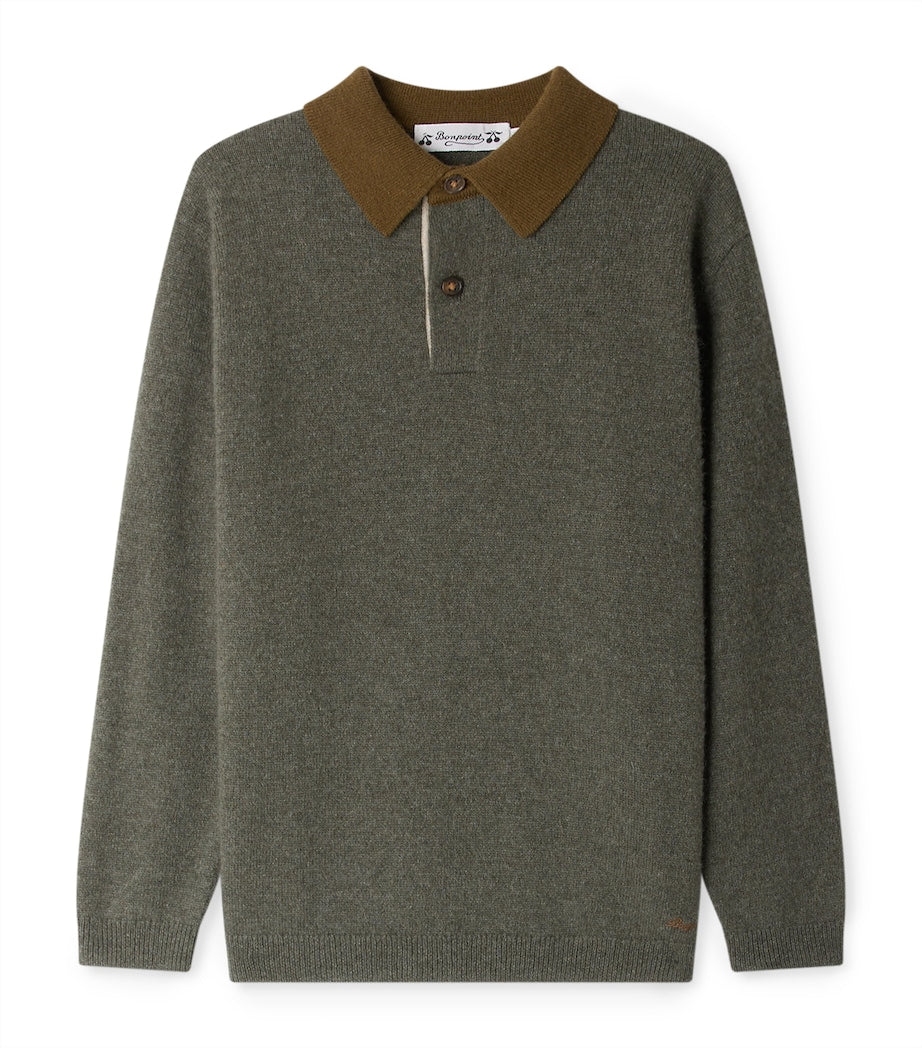 Cashmere Jameson Polo Sweater (10-14 Years)