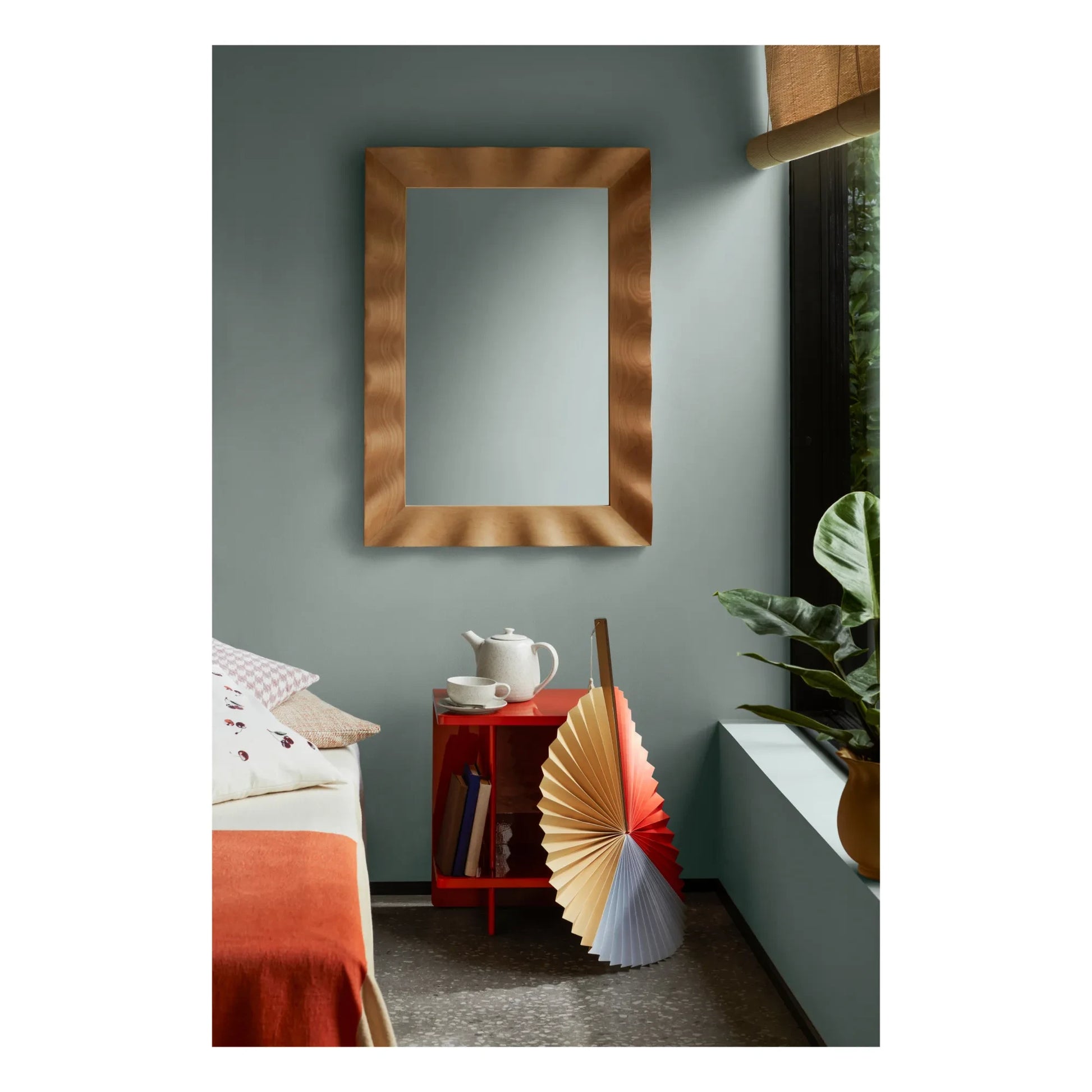 Broste Copenhagen - Wavy Beechwood Mirror | Beech