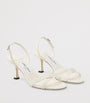 White Elsy 70 Leather Heeled Sandals