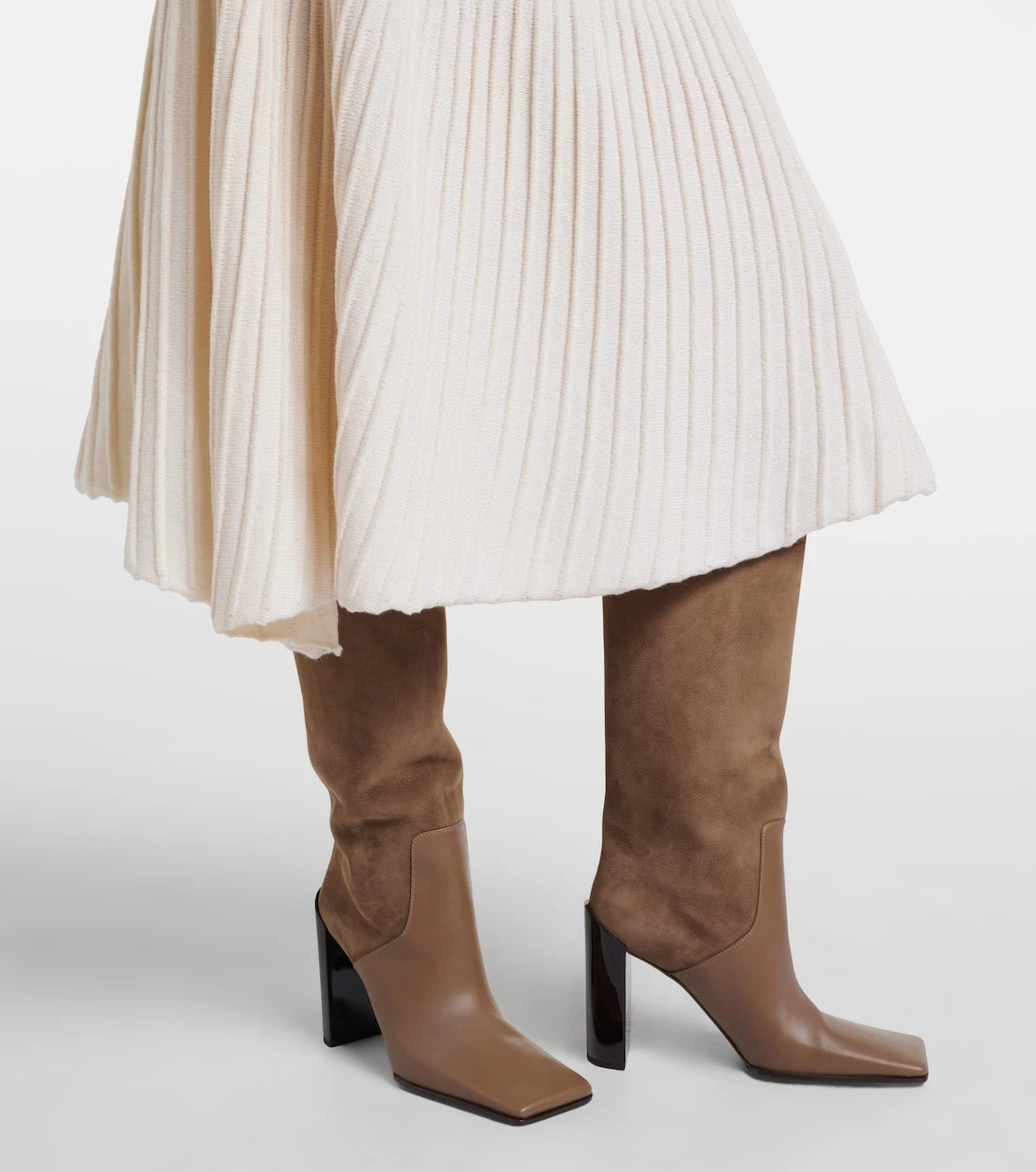 Alaïa - Wool and cashmere midi skirt