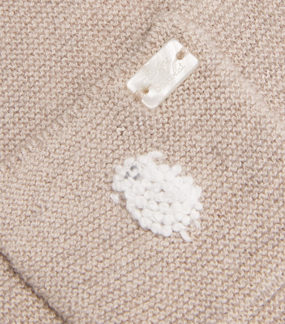 Tartine et Chocolat Cotton-Wool-Cashmere Embroidered All-In-One (Newborn-24 Months)
