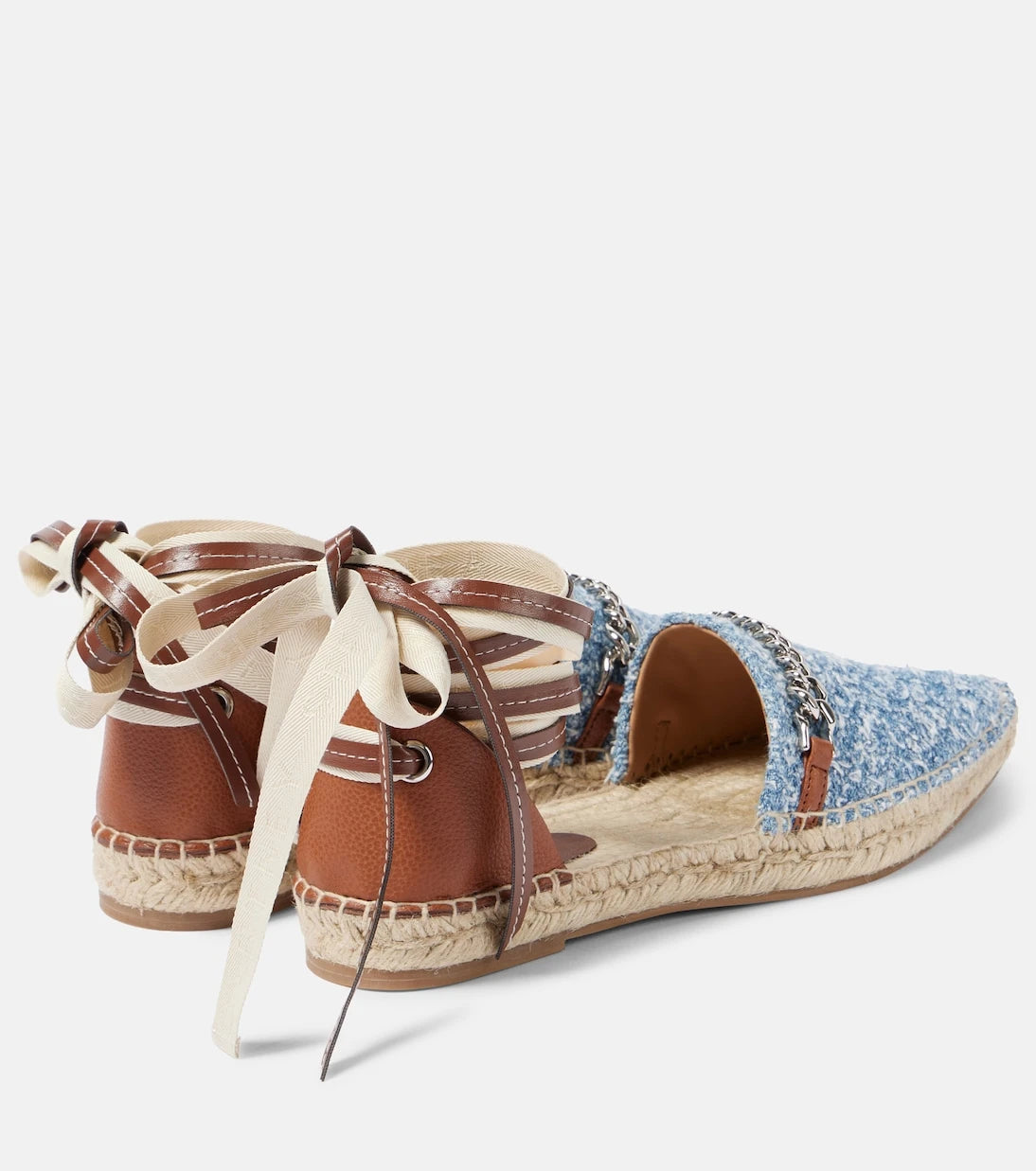 Stella McCartney - Gaia denim buklet espadril