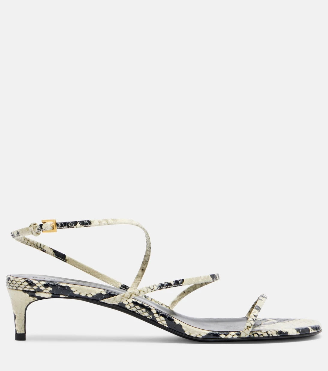 Khaite - Loop 35 snake-effect leather sandals