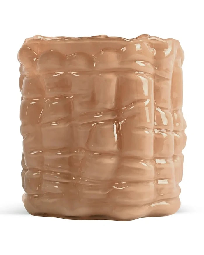 Byon Renkli camdan dekoratif şamdan 15 x 16 cm