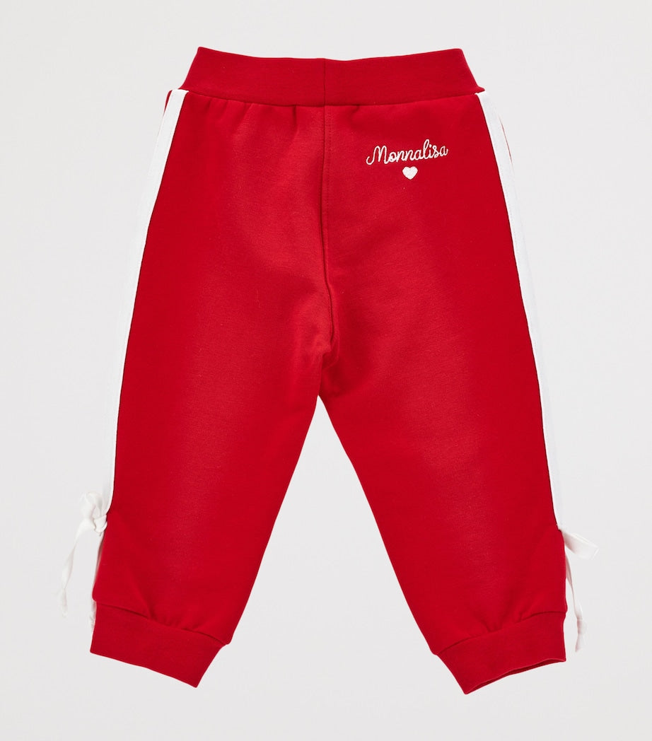 Stretch-Cotton Bow Sweatpants (6-36 Months)