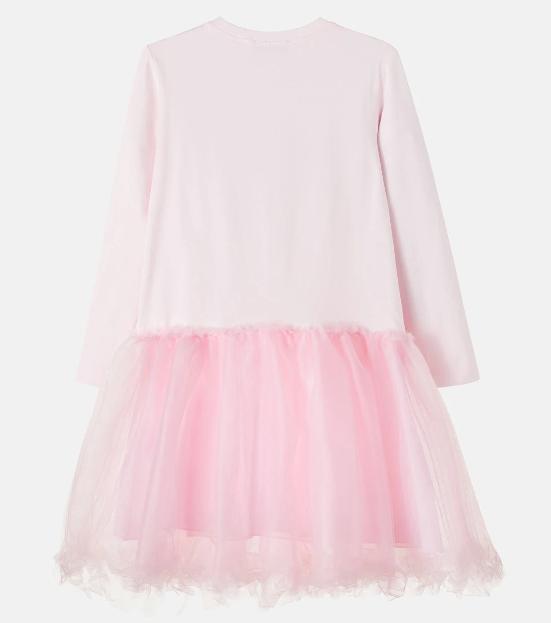 Monnalisa - Embellished printed cotton-blend dress