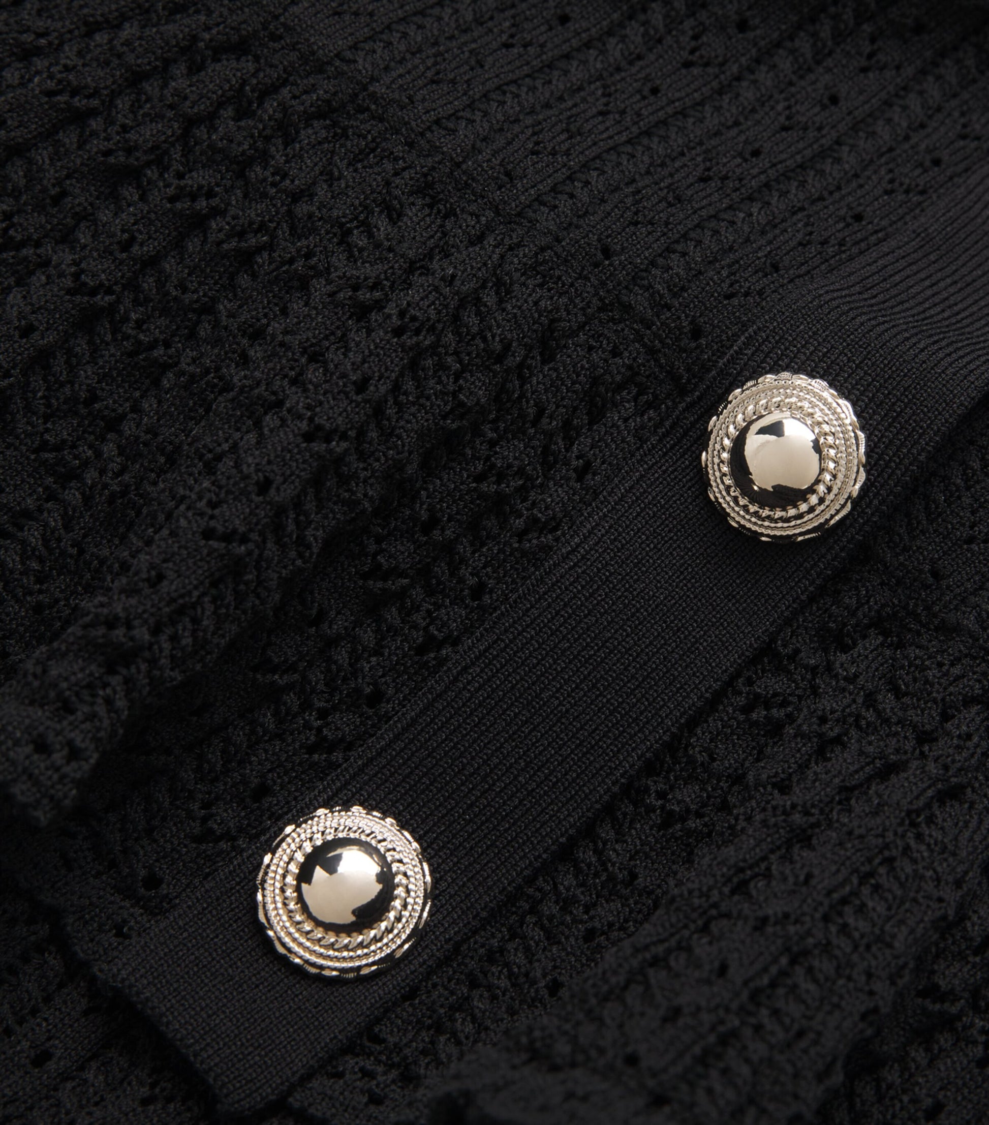 Self-Portrait Pointelle Halterneck Mini Dress