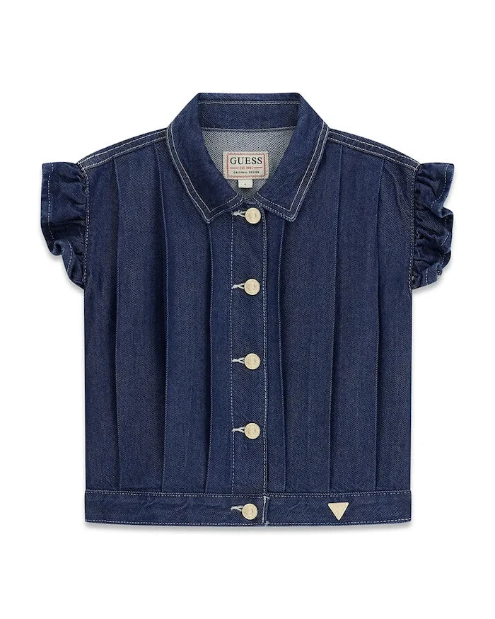 Çocuk denim gömlek Guess