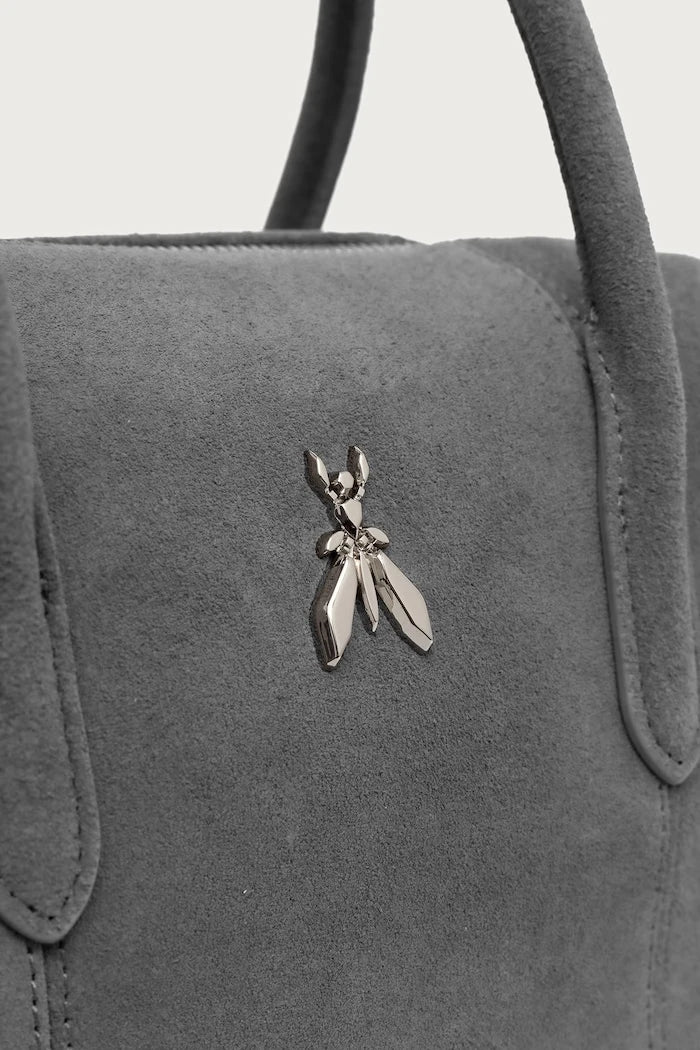 Patrizia Pepe kadın süet crossbody çanta
