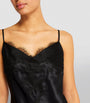 Silk Lace-Trim Baccarat Camisole NOIR
