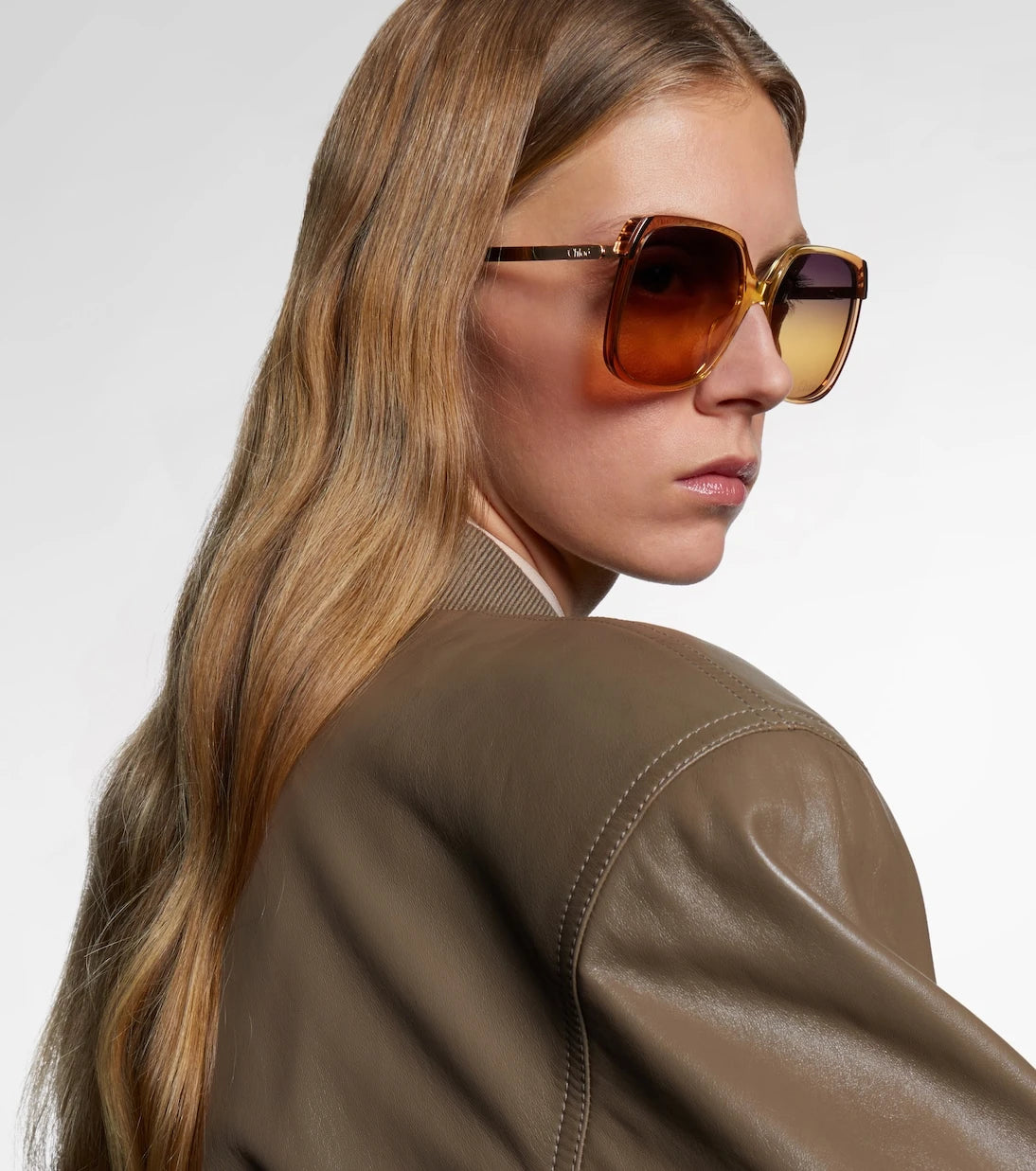Chloé - Logo oversized sunglasses