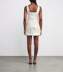 STAUD White Sequin Le Sable Mini Dress