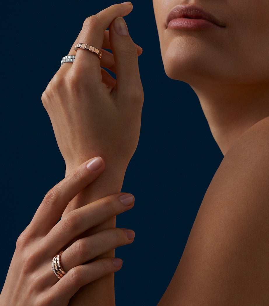 White Gold Ice Cube Ring