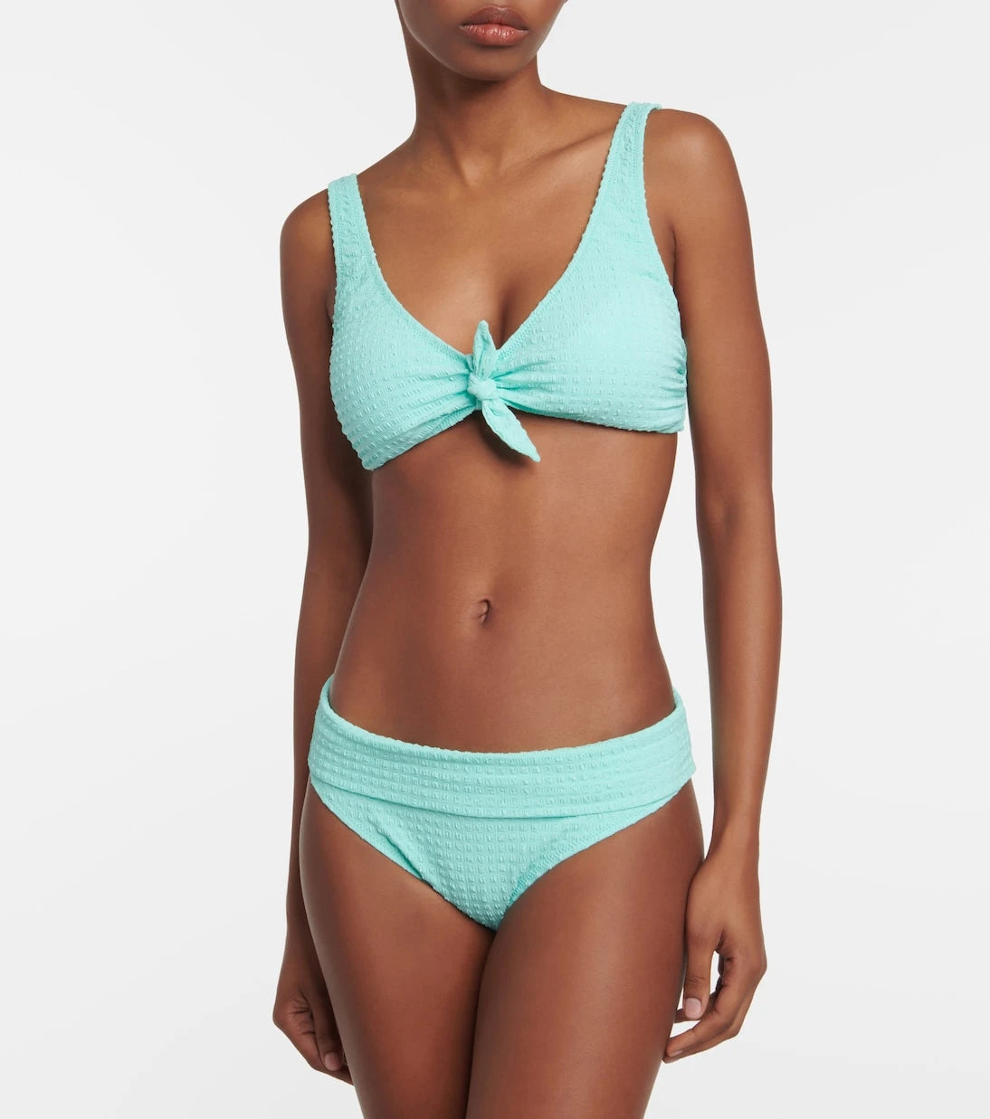 Heidi Klein - Great Thatch mid-rise bikini bottoms