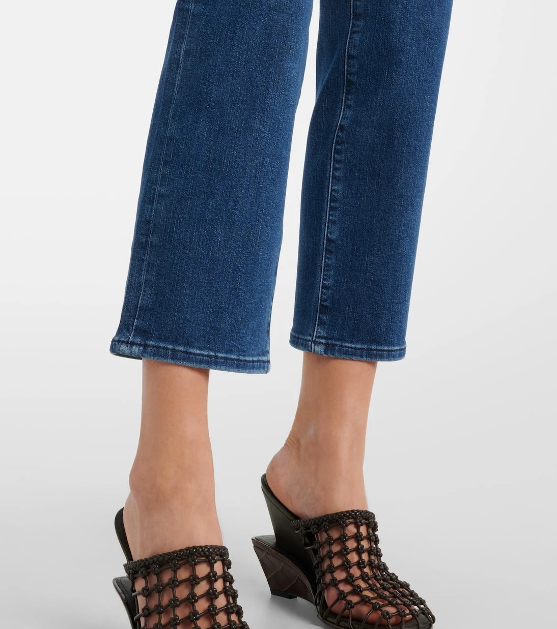 Frame - Icon cropped mid-rise straight jeans