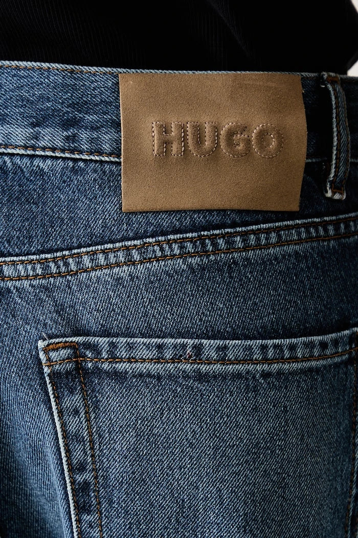 HUGO rahat kesim erkek kot pantolon HUGO