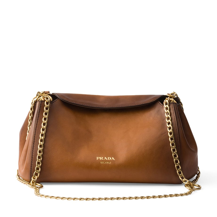 Prada Small Leather Tumulte Shoulder Bag