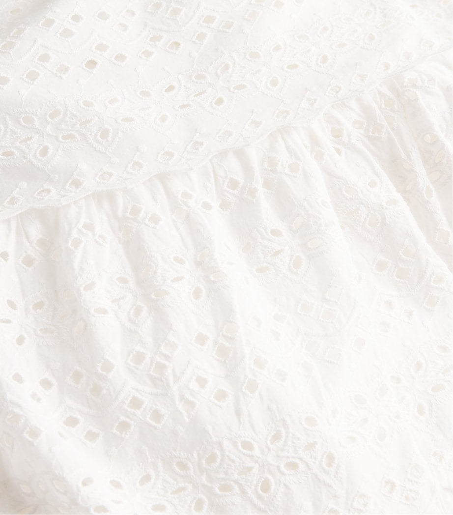 Ivory Cotton Ripeka Maxi Skirt