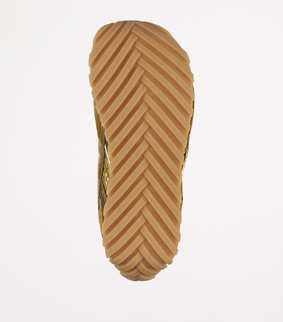 Bottega Veneta Yellow Low-Top Orbit Sneakers