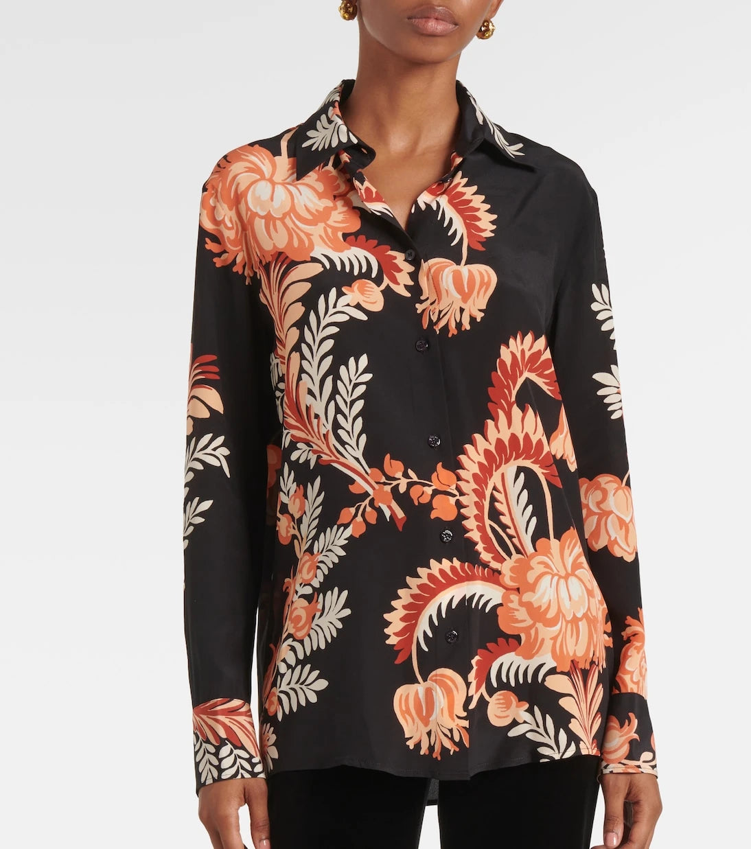 Etro - Printed silk crêpe de chine blouse