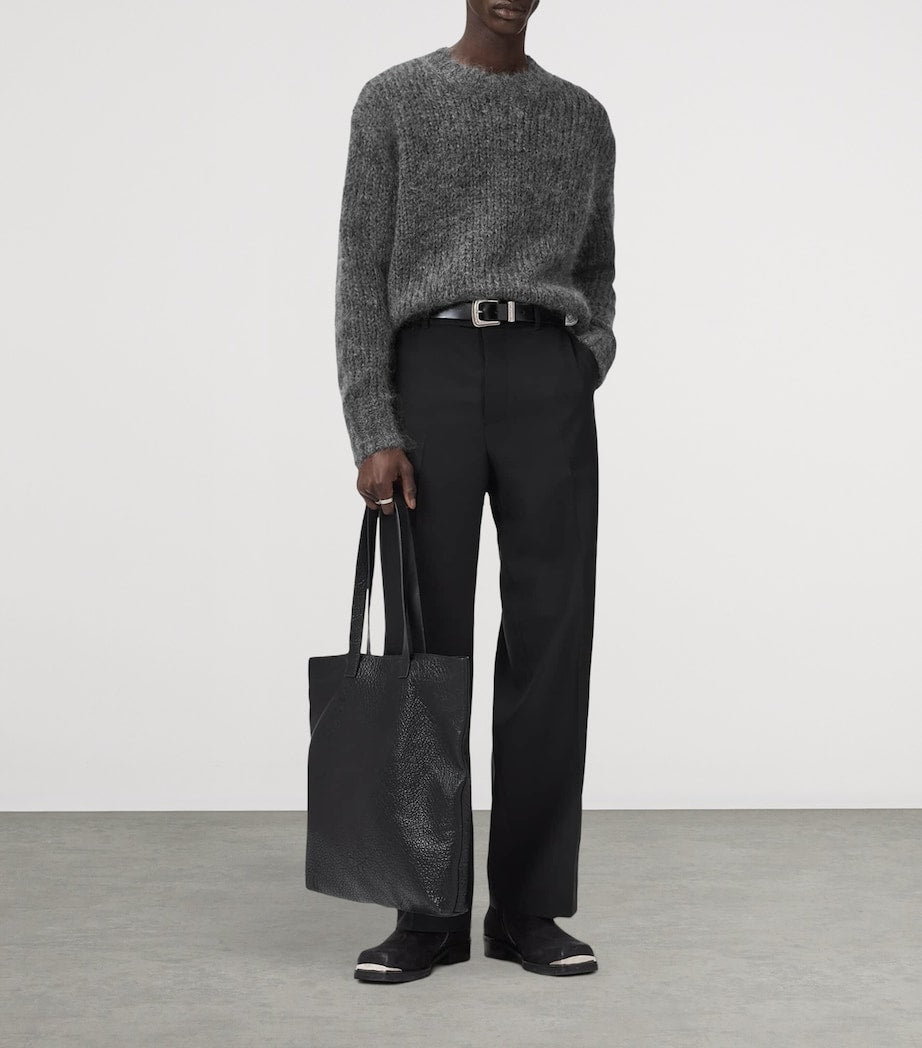 AllSaints Grey Oversized Myles Sweater