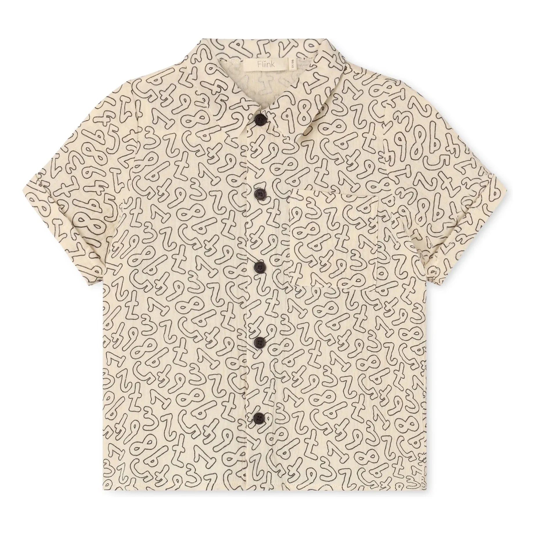 Fliink - Elmo Numbers shirt | Ecru