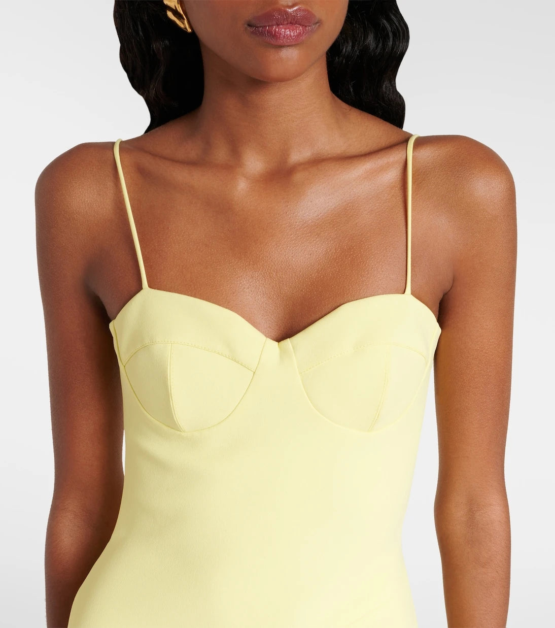 David Koma - Side-slit corset gown