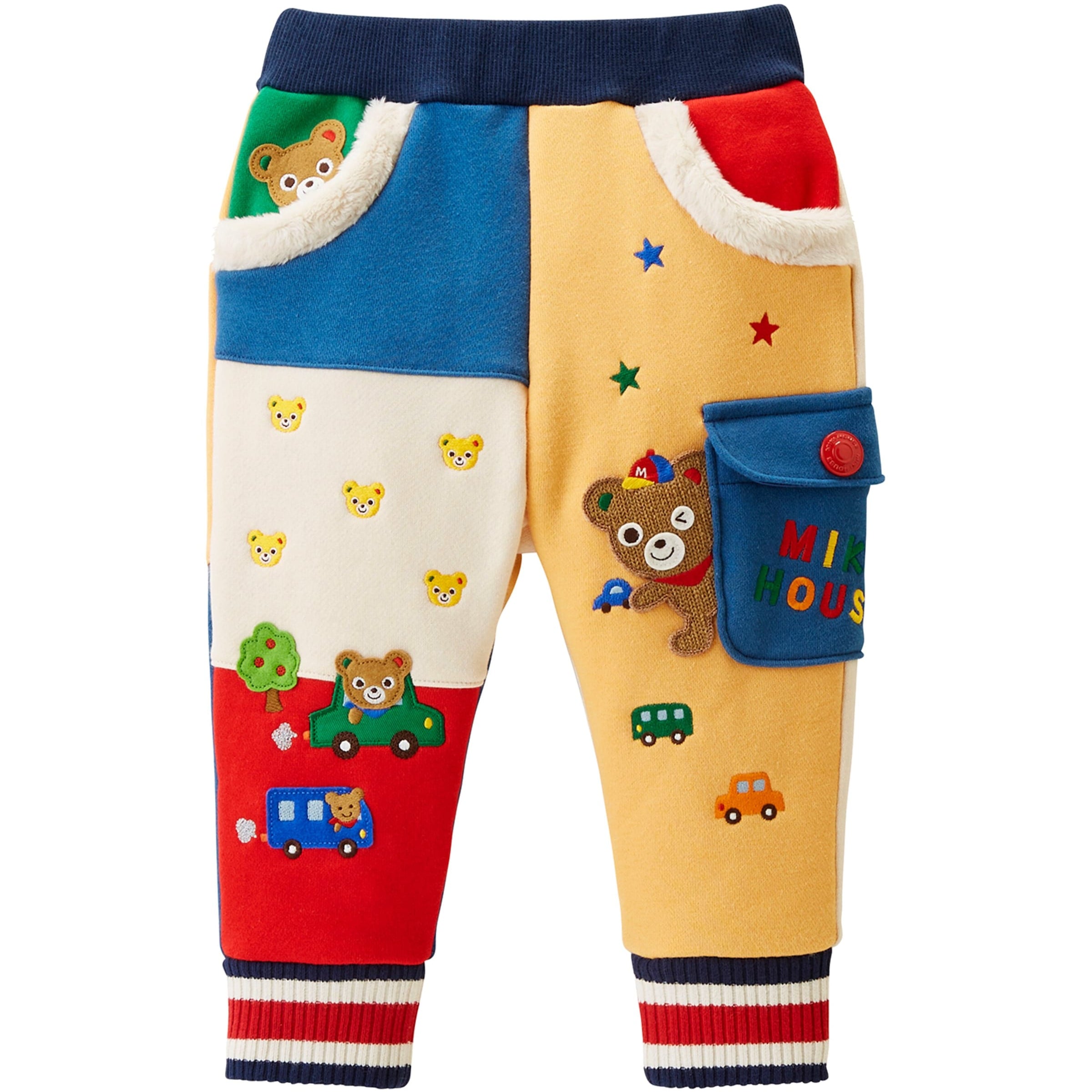 Miki House Embroidered Padded Leggings (2-5 Years)