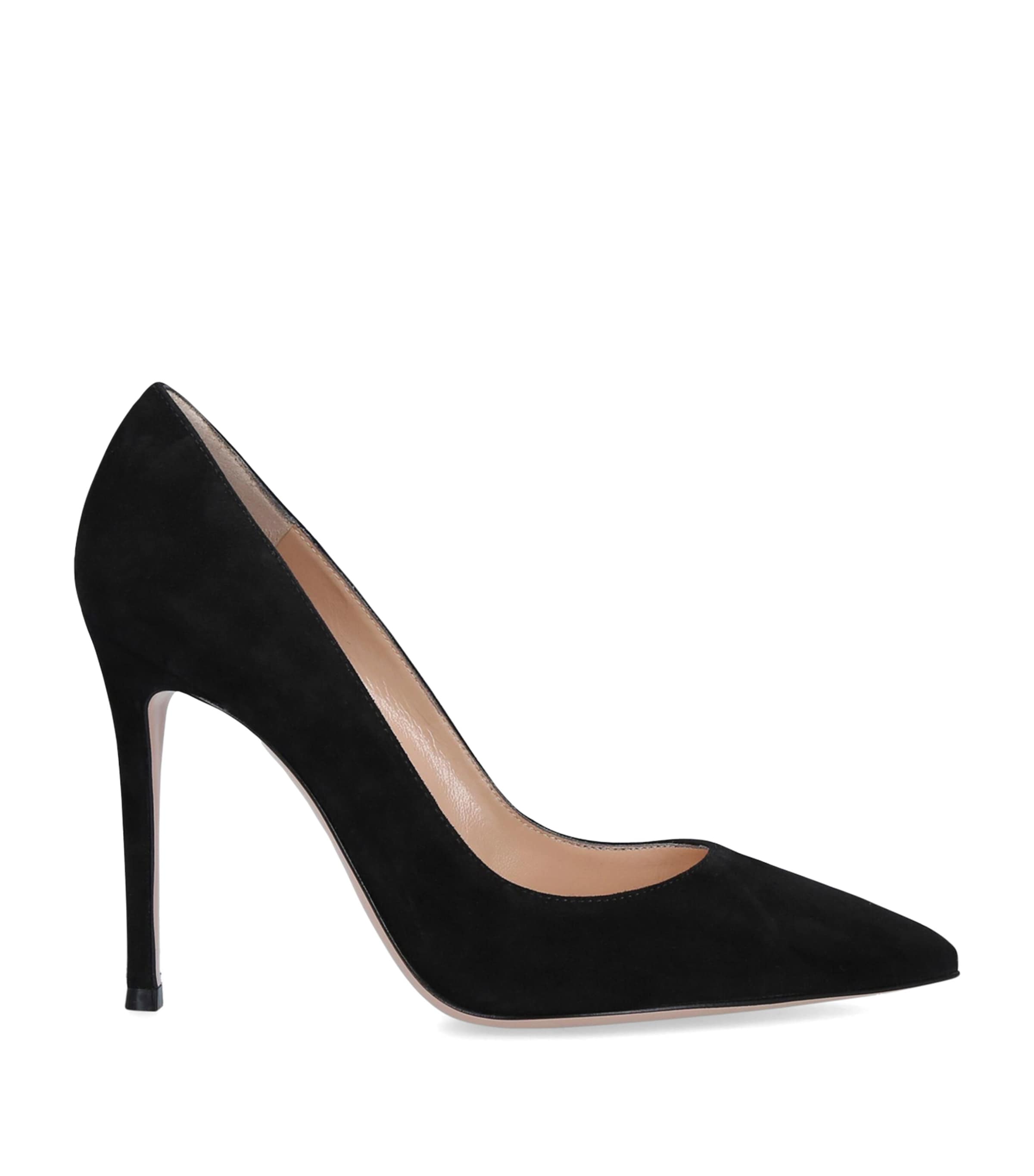 Black Suede Gianvito Pumps 105