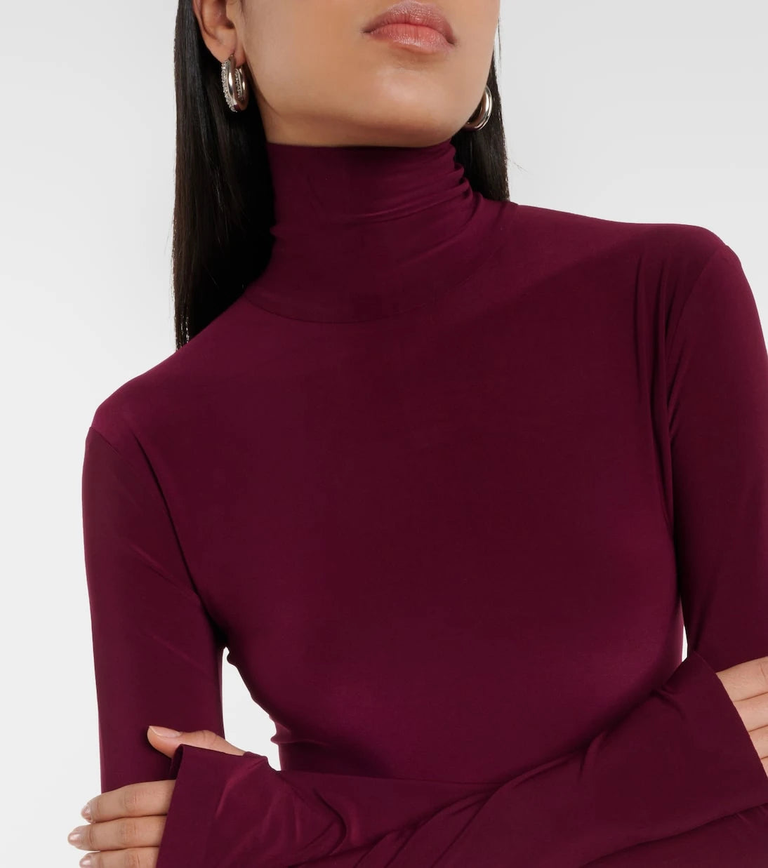 Norma Kamali - Turtleneck open-back gown