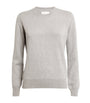 Grey Cashmere Crew-Neck Sweater