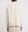 Soft Goat White Cashmere Rollneck Boyfriend Sweater