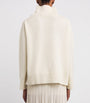 Soft Goat White Cashmere Rollneck Boyfriend Sweater