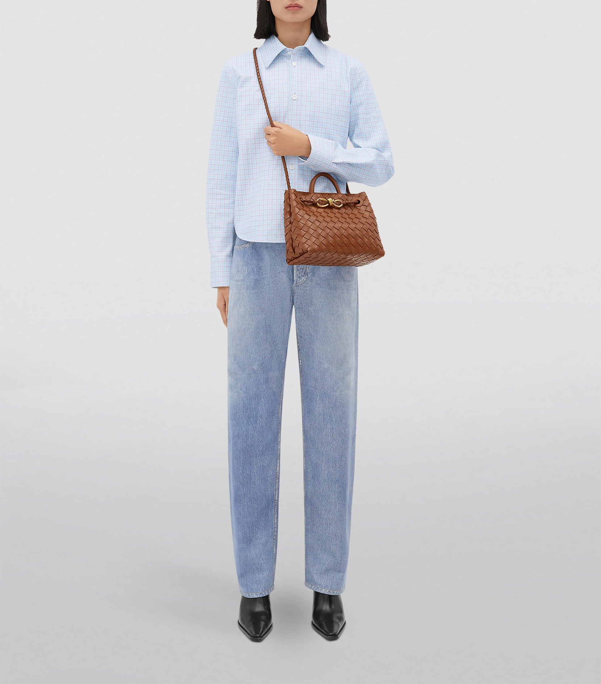 Bottega Veneta Small Leather Andiamo Shoulder Bag