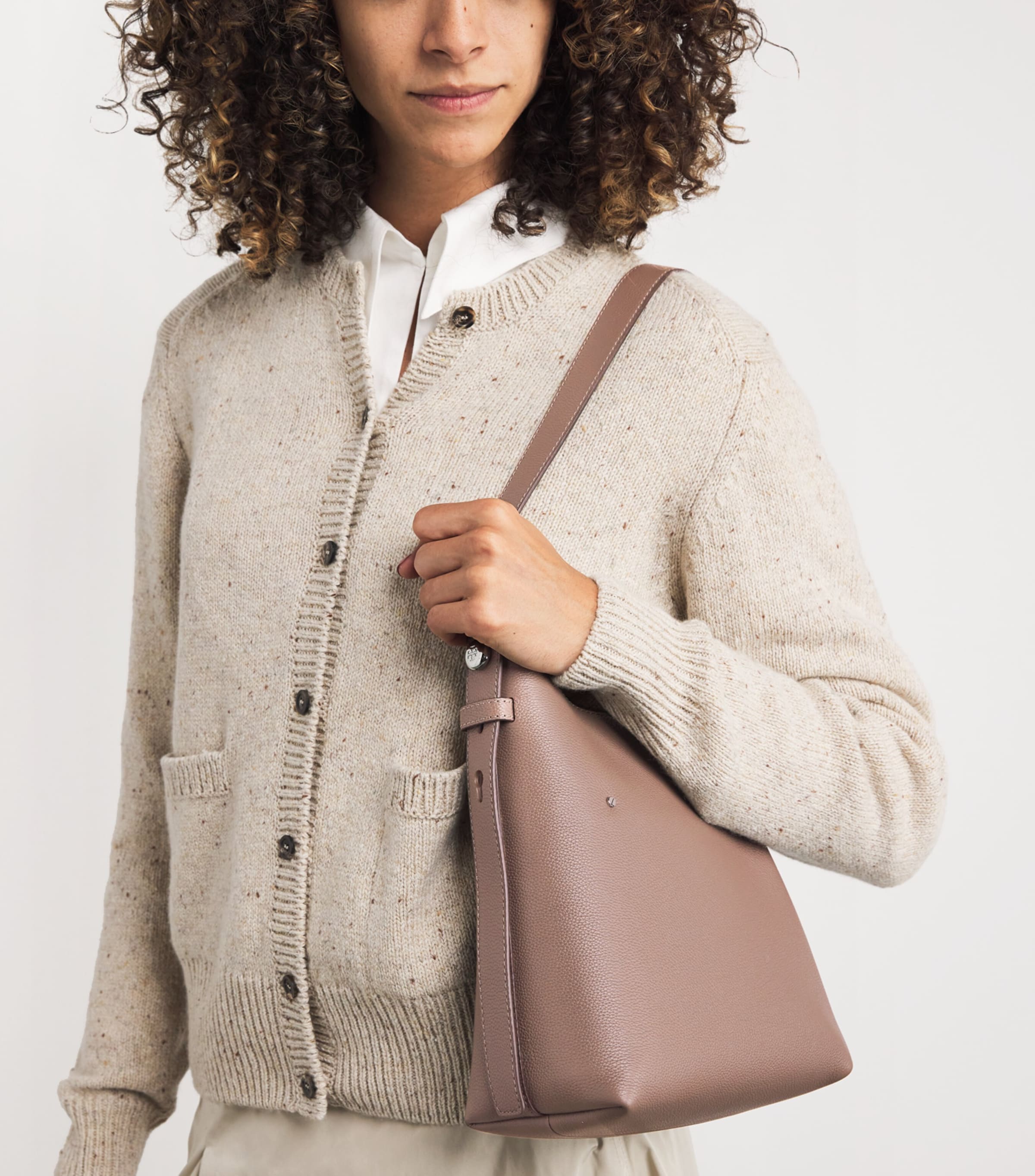 Small Leather Romy Shoulder Bag