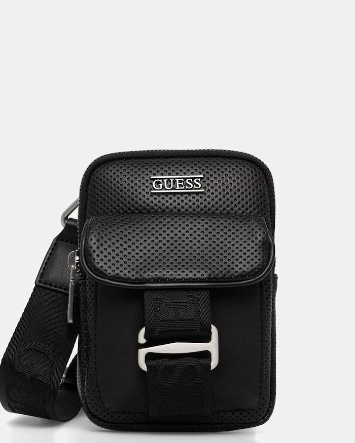Guess Erkek Suni Deri Omuz Çantası BOSTON