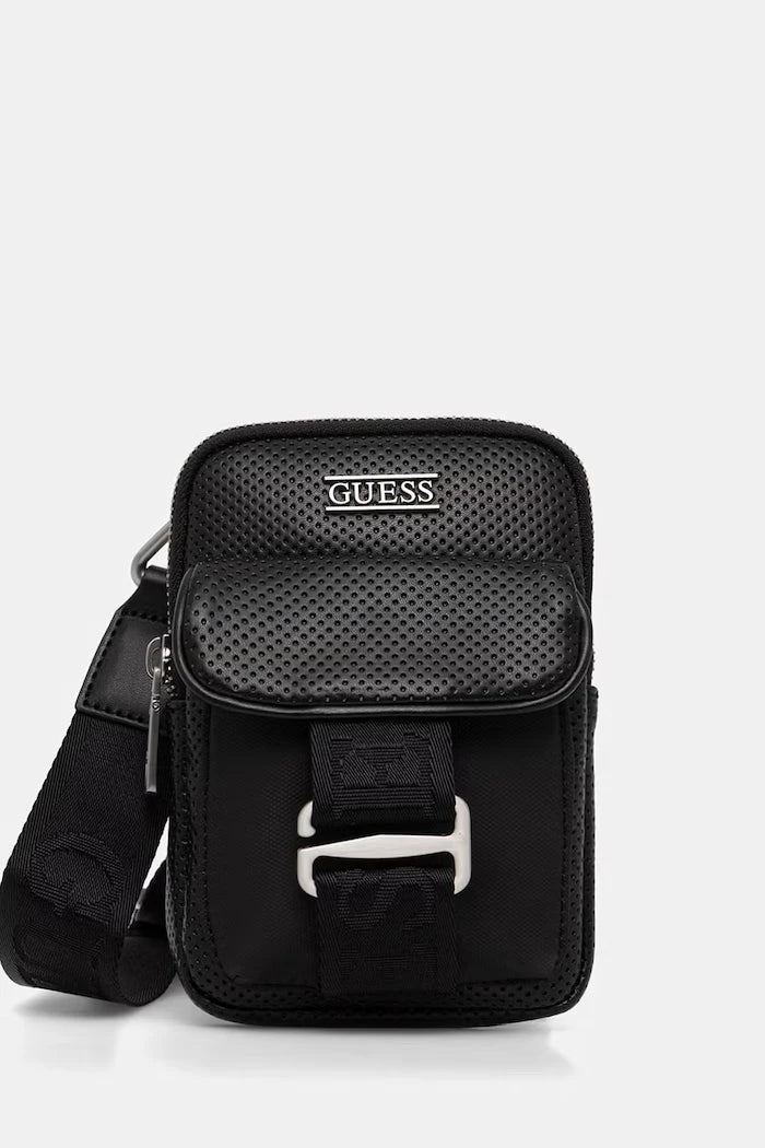 Guess Erkek Suni Deri Omuz Çantası BOSTON