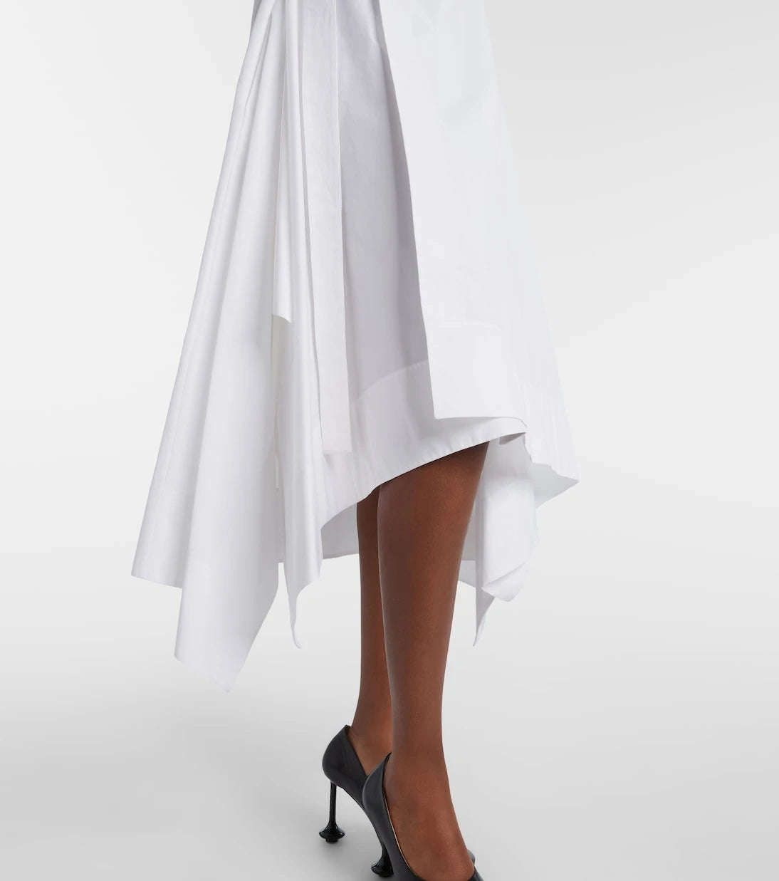 Loewe - Draped cotton wrap dress
