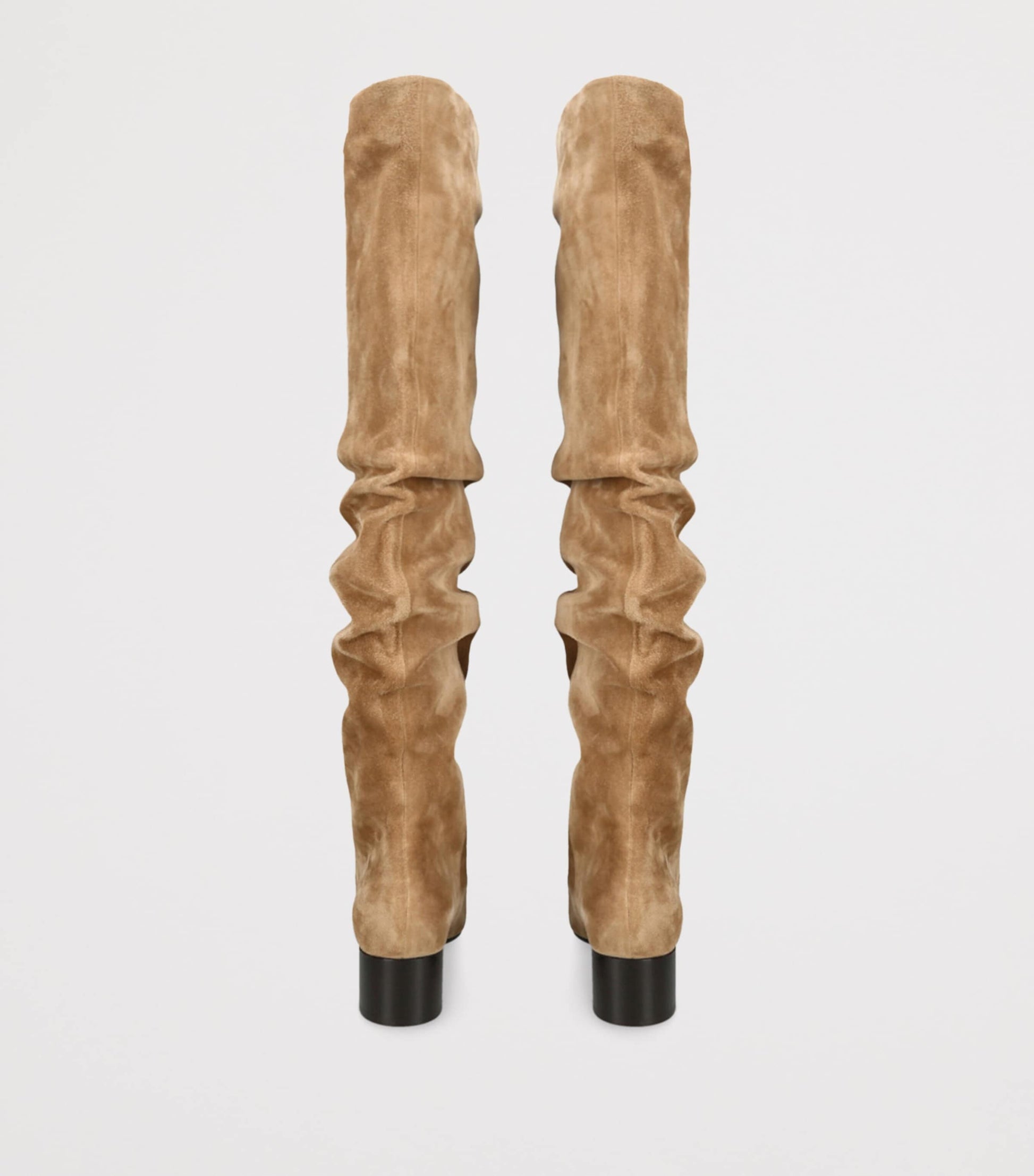 Khaite Brown Suede Andee Over-The-Knee Boots 40