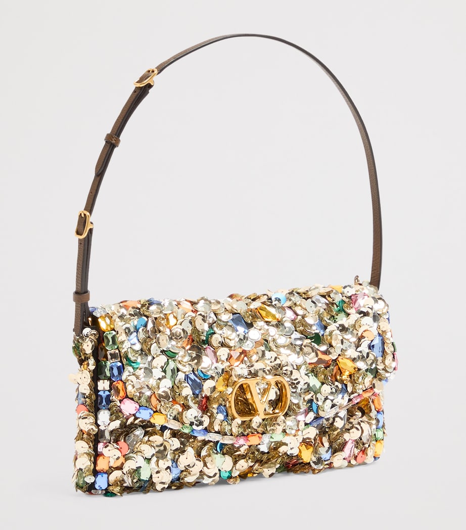 Small Embellished DeVain Shoulder Bag