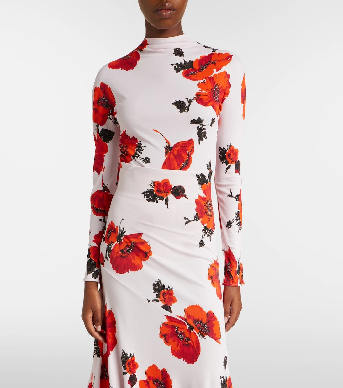 Alaïa - Floral jersey bodysuit
